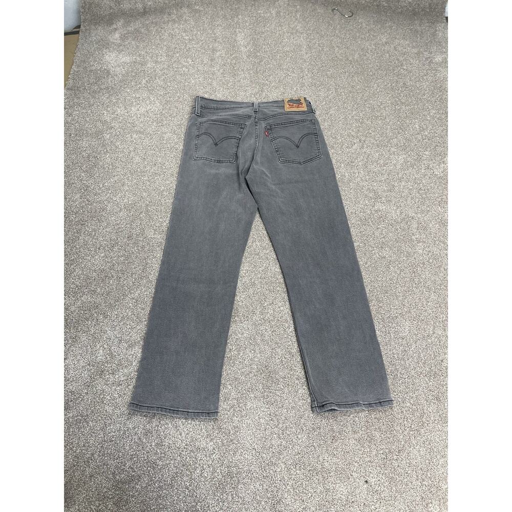 Levi’s Wedgie Straight Jeans Sz 30x26 Gray Washed Button Fly High Rise Straight